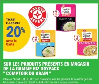 Gamme riz doypack "Comptoir du Grain"