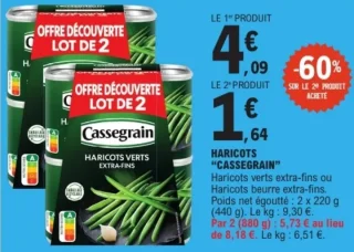 Haricots "Cassegrain" Haricots verts extra-fins