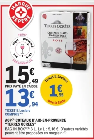 AOP Coteaux d'Aix-en-Provence Terres Ocrées rosé