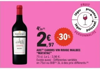 AOC Cahors Vin Rouge Malbec Matayac