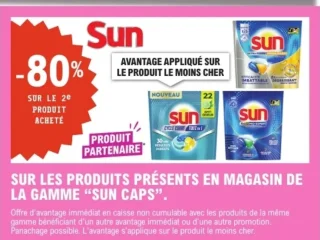 Produits de la gamme Sun Caps