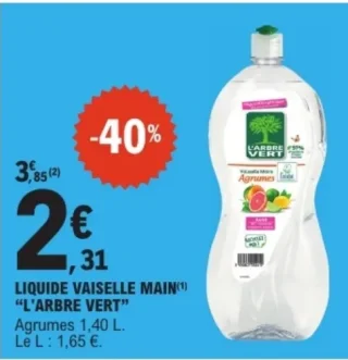 Liquide vaisselle main L'Arbre Vert Agrumes