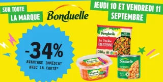Sur toute la marque Bonduelle