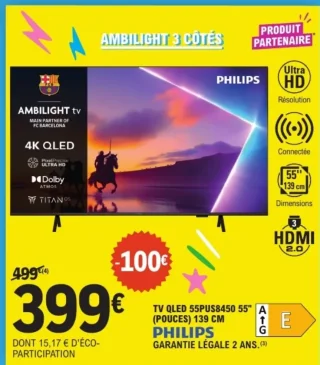 TV QLED Philips 55PUS8450 55"