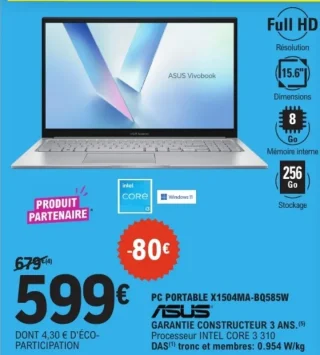 PC Portable Asus X1504MA-BQ585W