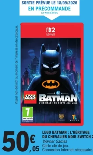 Lego Batman : L'héritage du Chevalier Noir Switch 2