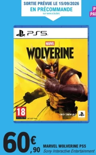 Marvel Wolverine PS5