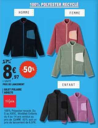 Gilet Polaire Adulte Tissaia