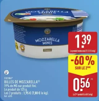 CUCINA® BILLES DE MOZZARELLA
