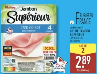 Le Marsigny Jambon Supérieur - 25% de sel