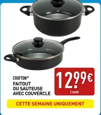 CROFTON® FAITOUT OU SAUTEUSE AVEC COUVERCLE