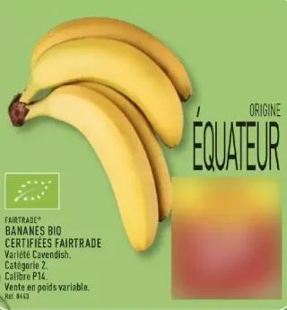 Bananes bio certifiées Fairtrade