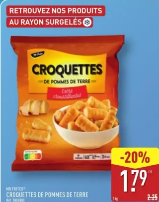 Mr Frites Croquettes de pommes de terre