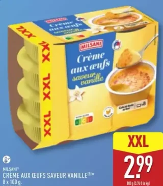 Milsani Crème aux Œufs Saveur Vanille