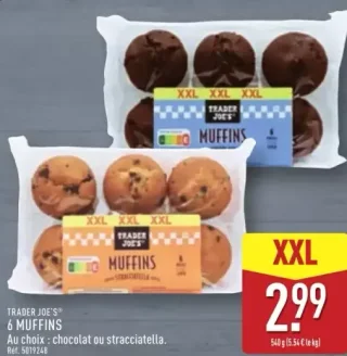 Trader Joe's 6 Muffins