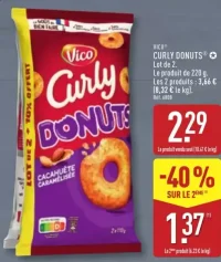 VICO® Curly Donuts Cacahuète caramélisée