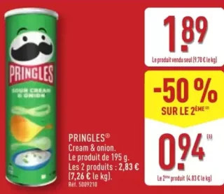PRINGLES® Cream & onion
