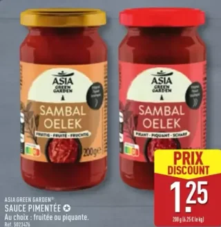 Sauce Pimentée Asia Green Garden Sambal Oelek