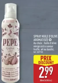 Spray huile d'olive aromatisée Pepe