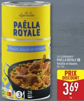 Les Légendaires Paëlla Royale Volaille et moules