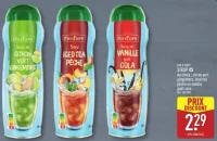 Rio D'Oro Sirop au choix : citron vert gingembre, iced tea pêche ou vanille goût cola