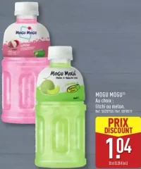Mogu Mogu au choix : Litchi ou melon