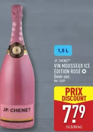 JP. Chenet Vin Mousseux Ice Édition Rosé Demi-sec 1,5 L