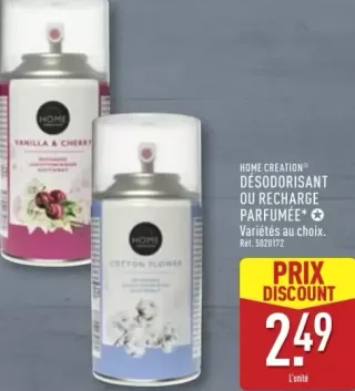 Home Creation Désodorisant ou Recharge Parfumée