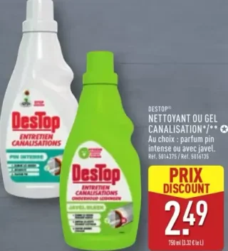 Destop Nettoyant ou Gel Canalisation