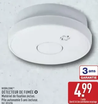 WORKZONE DÉTECTEUR DE FUMÉE