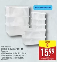 Home Creation Boîtes de rangement