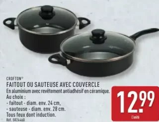 Crofton Faitout ou sauteuse avec couvercle