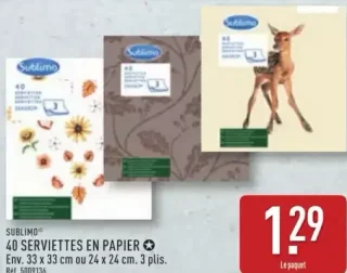 Sublimo 40 serviettes en papier