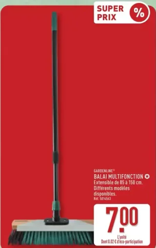 GARDENLINE® BALAI MULTIFONCTION