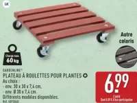 GARDENLINE® PLATEAU À ROULETTES POUR PLANTES