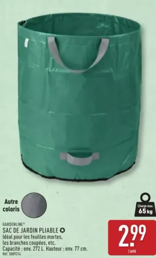 GARDENLINE® SAC DE JARDIN PLIABLE