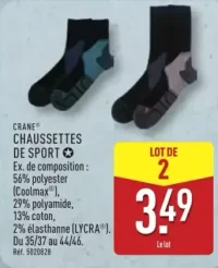 CRANE® Chaussettes de sport
