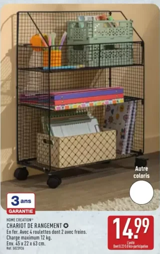 Chariot de rangement Home Creation®