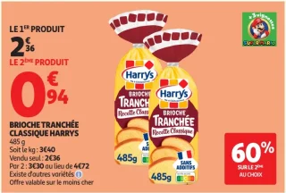Brioche tranchée classique Harrys