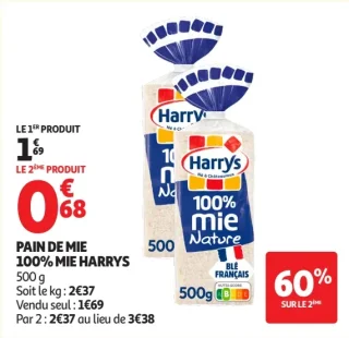 Pain de mie 100% mie Harrys