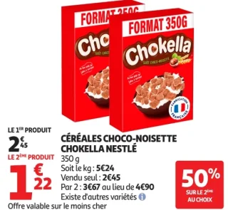 Céréales Choko-Noisette Chokella Nestlé