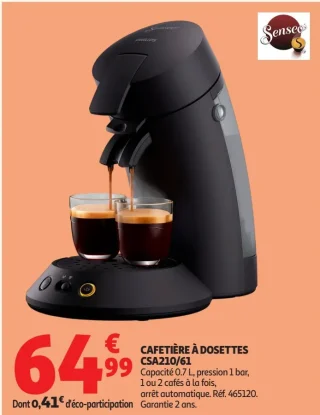 Cafetière à dosettes Senseo CSA210/61