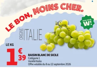 Raisin blanc de Sicile