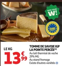 Tomme de Savoie IGP La Pointe Percée