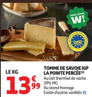 Tomme de Savoie IGP La Pointe Percée