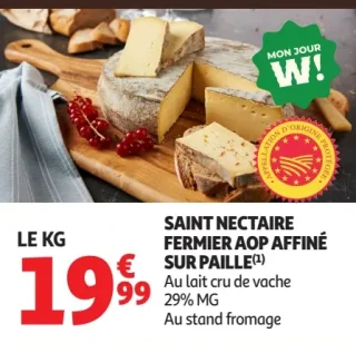 Saint Nectaire Fermier AOP Affiné sur Paille