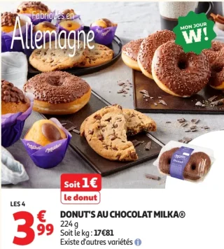 Donut's au chocolat Milka