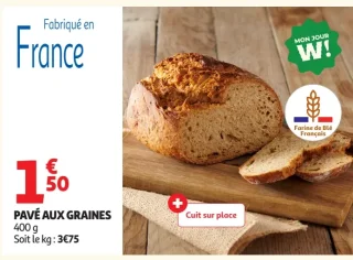 Pavé aux graines