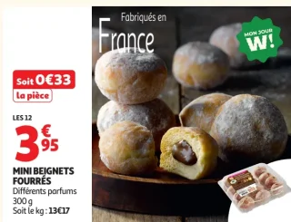 Mini Beignets Fourrés