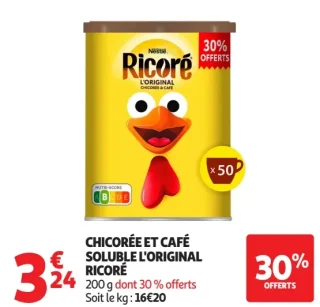 Chicorée et Café Soluble L'Original Ricoré